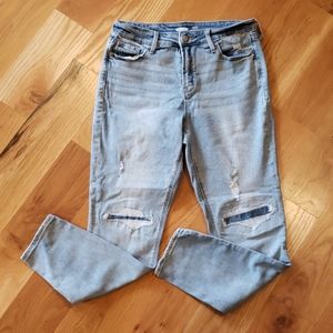 Old Navy high waisted, distressed, Rockstar Jeans.